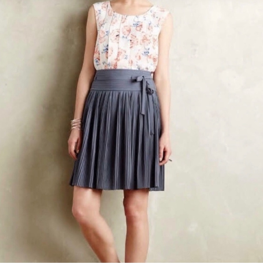 Anthro Leifsdottir cappella swing skirt, pleated skirt